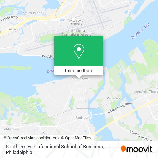 Mapa de Southjersey Professional School of Business