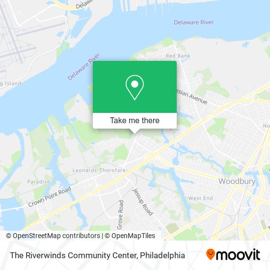 The Riverwinds Community Center map