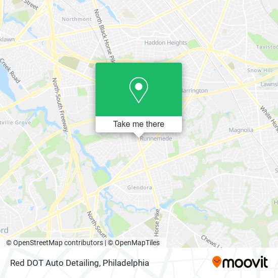 Red DOT Auto Detailing map