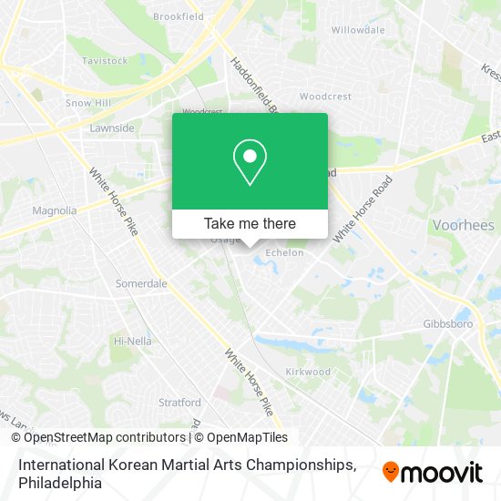 Mapa de International Korean Martial Arts Championships