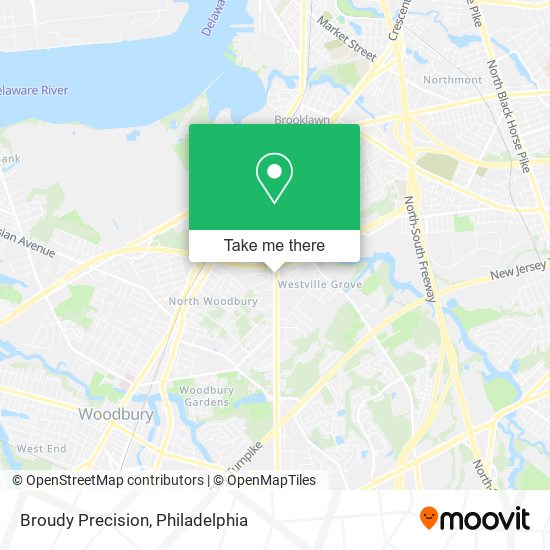 Broudy Precision map