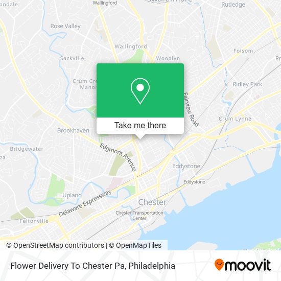Mapa de Flower Delivery To Chester Pa