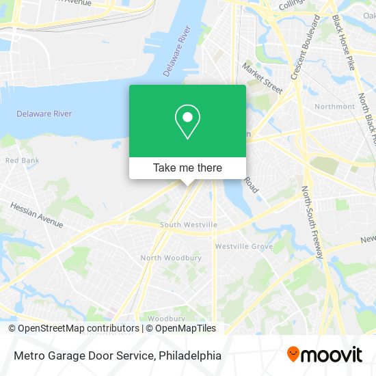 Mapa de Metro Garage Door Service