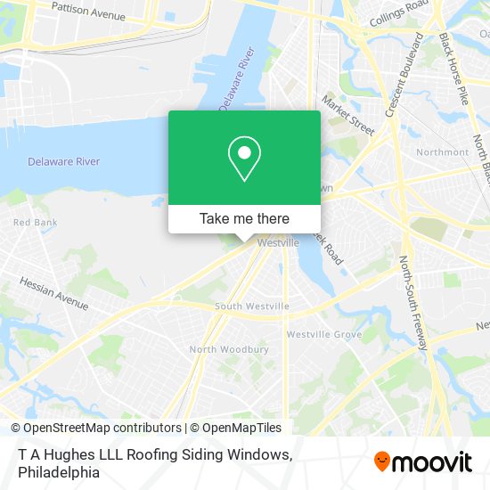 T A Hughes LLL Roofing Siding Windows map