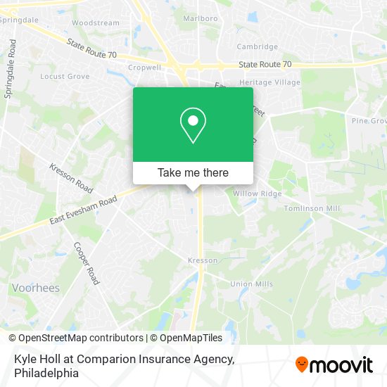 Kyle Holl at Comparion Insurance Agency map