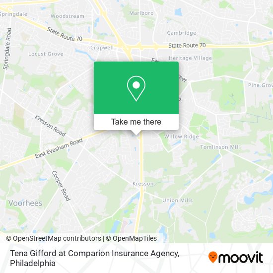 Tena Gifford at Comparion Insurance Agency map