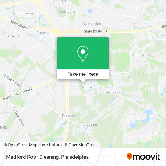 Medford Roof Cleaning map