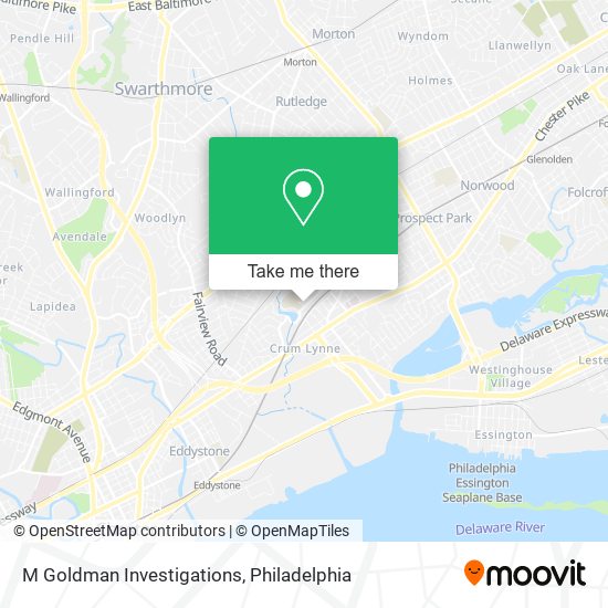 M Goldman Investigations map