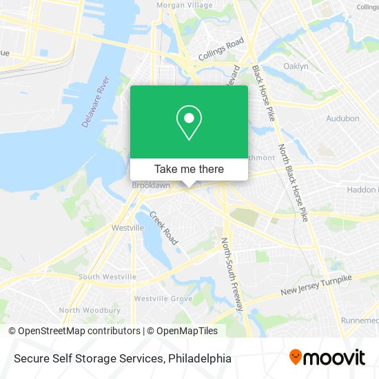 Secure Self Storage Services map