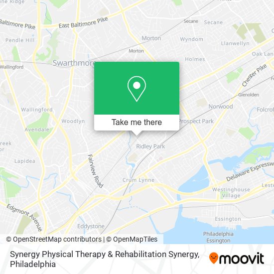 Mapa de Synergy Physical Therapy & Rehabilitation Synergy