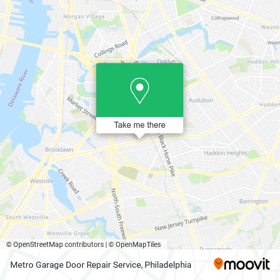 Mapa de Metro Garage Door Repair Service