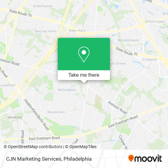Mapa de CJN Marketing Services