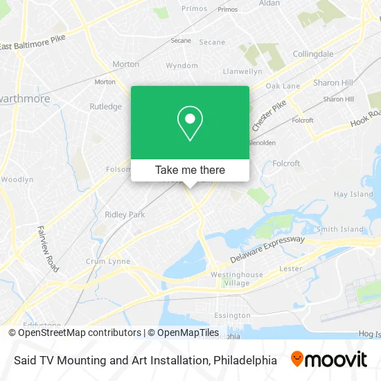 Said TV Mounting and Art Installation map