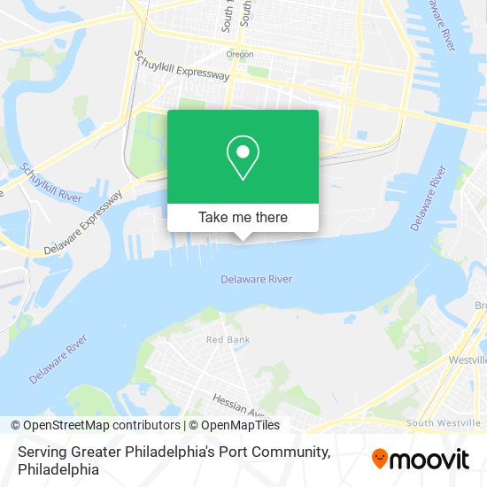 Mapa de Serving Greater Philadelphia's Port Community