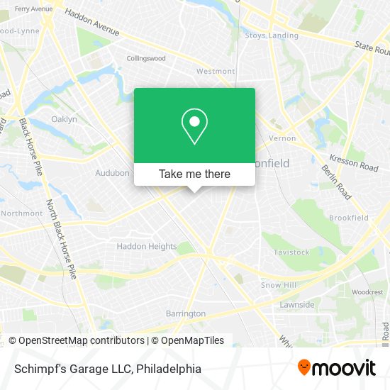 Mapa de Schimpf's Garage LLC
