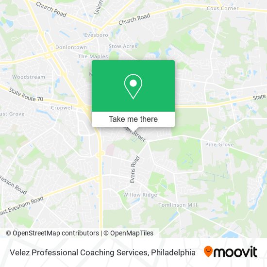 Velez Professional Coaching Services map