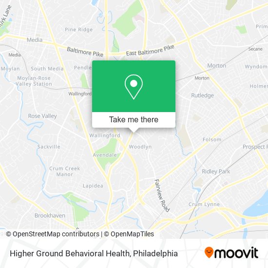 Higher Ground Behavioral Health map