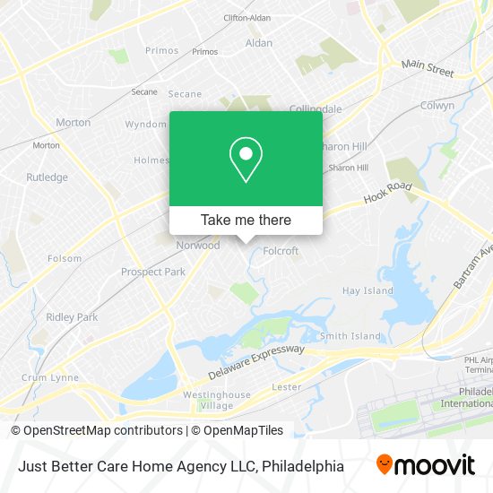 Mapa de Just Better Care Home Agency LLC