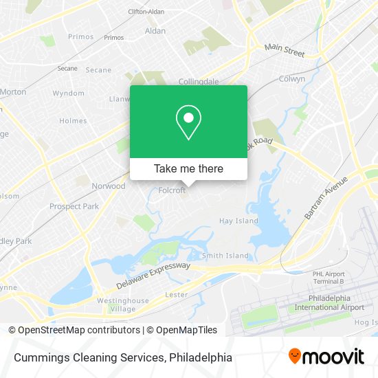 Mapa de Cummings Cleaning Services