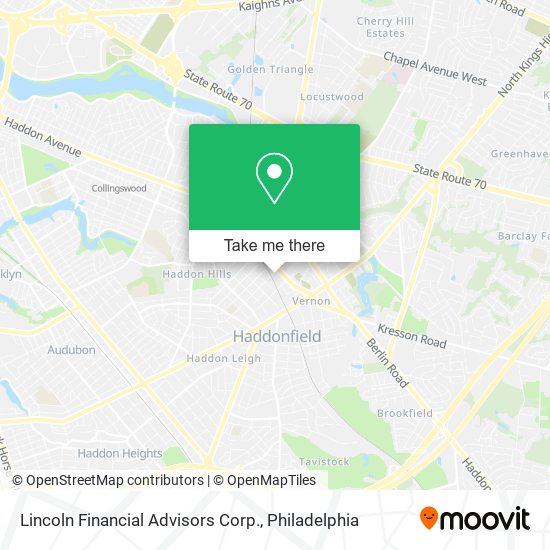 Mapa de Lincoln Financial Advisors Corp.