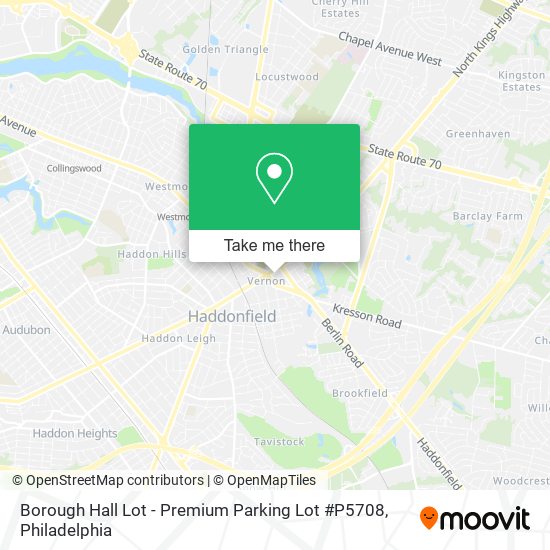 Mapa de Borough Hall Lot - Premium Parking Lot #P5708