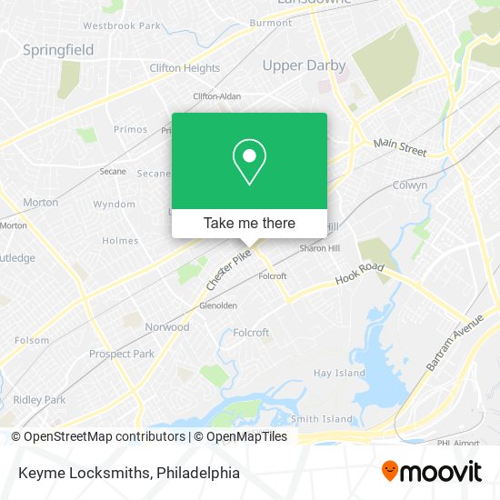 Keyme Locksmiths map