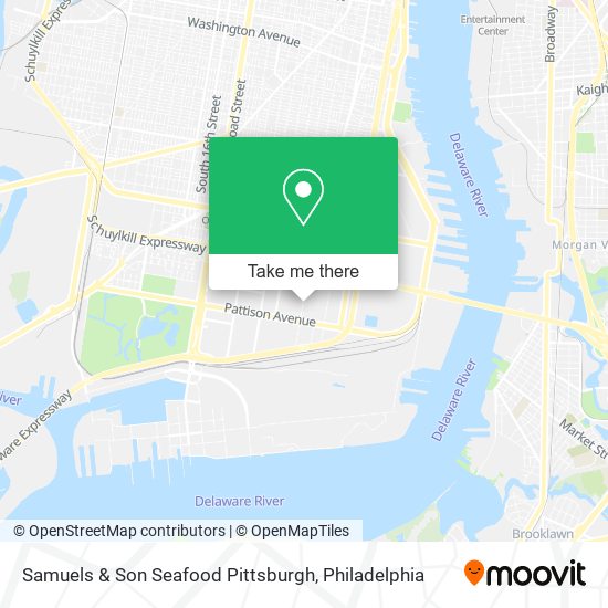 Samuels & Son Seafood Pittsburgh map