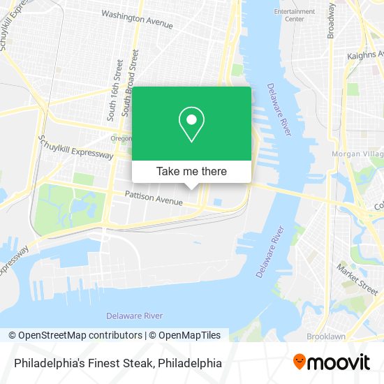 Philadelphia's Finest Steak map