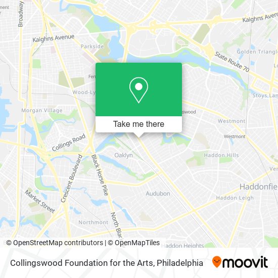 Collingswood Foundation for the Arts map