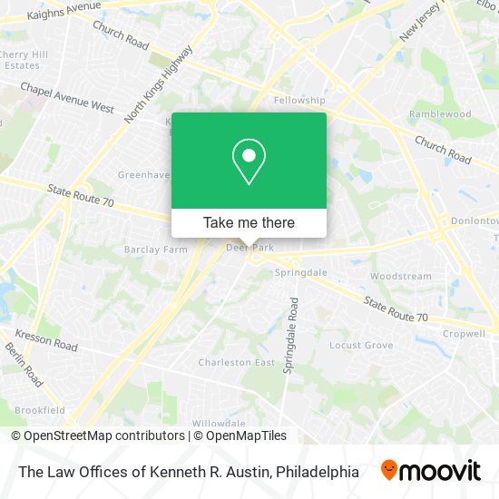 The Law Offices of Kenneth R. Austin map