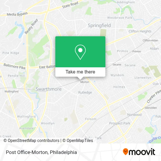 Post Office-Morton map