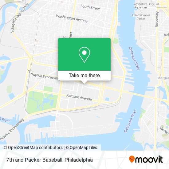 Mapa de 7th and Packer Baseball