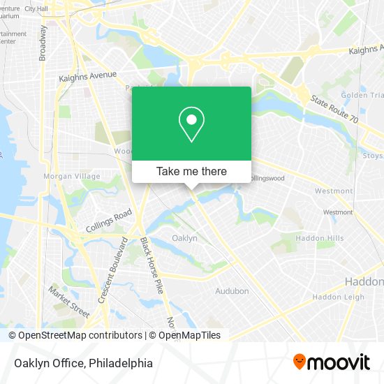 Oaklyn Office map