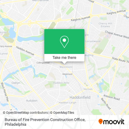 Bureau of Fire Prevention Construction Office map