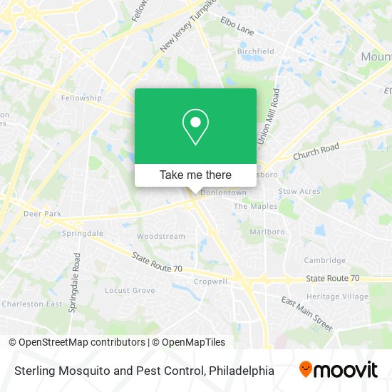 Sterling Mosquito and Pest Control map