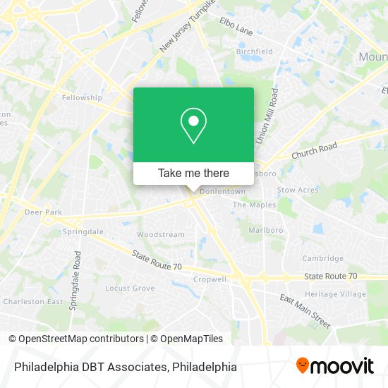 Philadelphia DBT Associates map