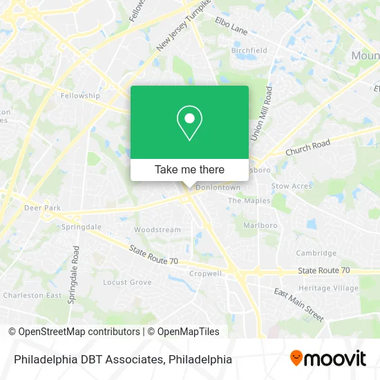 Philadelphia DBT Associates map