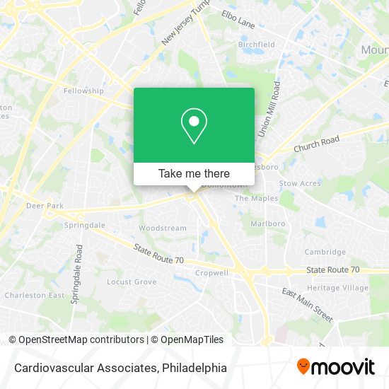 Cardiovascular Associates map