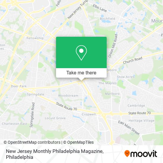 New Jersey Monthly Philadelphia Magazine map