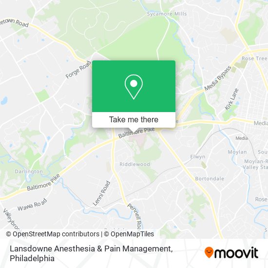 Mapa de Lansdowne Anesthesia & Pain Management