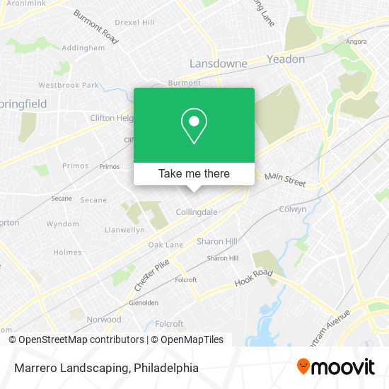 Marrero Landscaping map