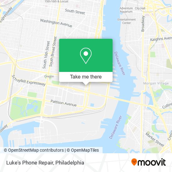 Luke's Phone Repair map