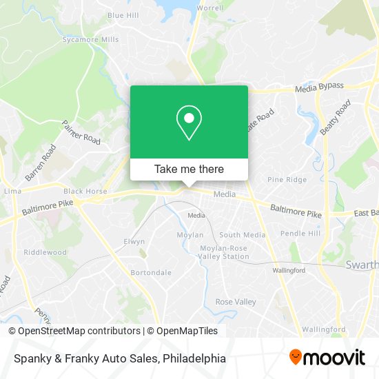 Spanky & Franky Auto Sales map