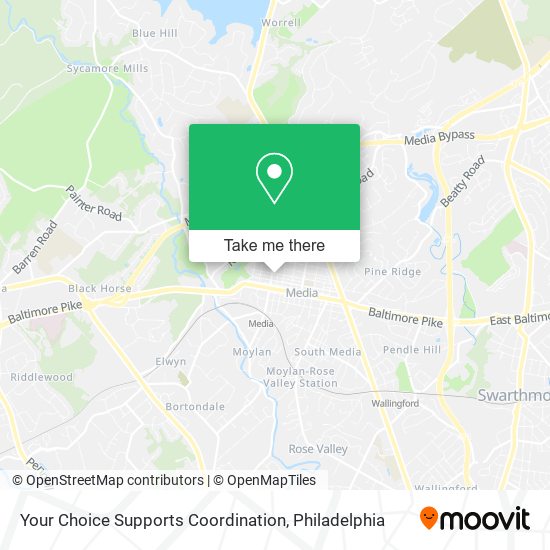 Mapa de Your Choice Supports Coordination