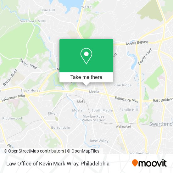 Mapa de Law Office of Kevin Mark Wray