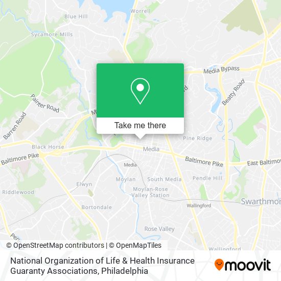 Mapa de National Organization of Life & Health Insurance Guaranty Associations