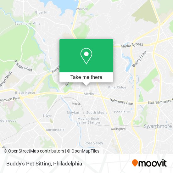 Mapa de Buddy's Pet Sitting