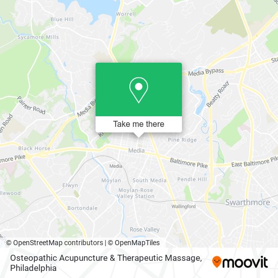 Mapa de Osteopathic Acupuncture & Therapeutic Massage
