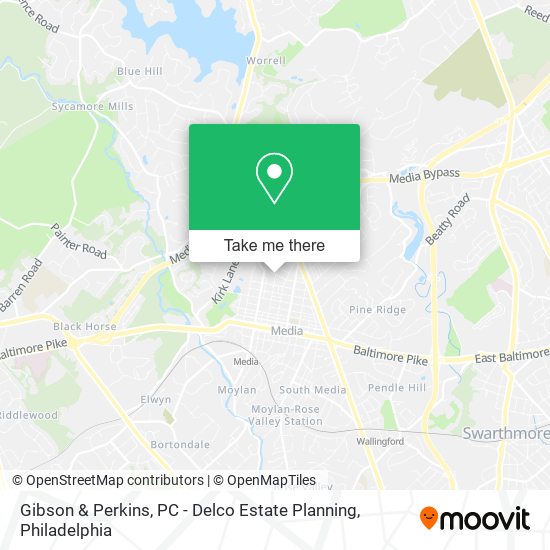 Gibson & Perkins, PC - Delco Estate Planning map