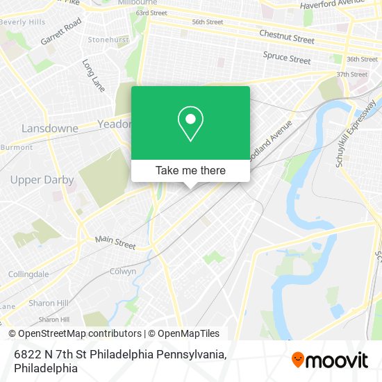 6822 N 7th St Philadelphia Pennsylvania map